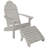 Hinz Plastic Adirondack Chair With Ottoman-120199280