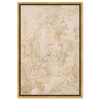 «Echo and Narcissus», art vintage sur toile par Art Remedy