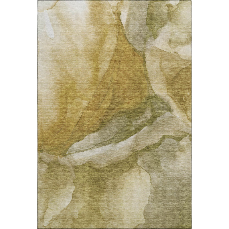 Premium Machine Washable Mayfield AMF1937 Abstract Rug, Rectangle 5' x 7'6"