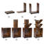 Bayarmaa 67cm H x 30cm W Geometric Bookcase