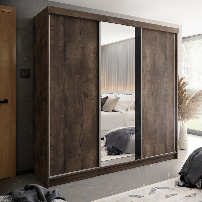 Caeleigh Wardrobe, Dark Brown/Black