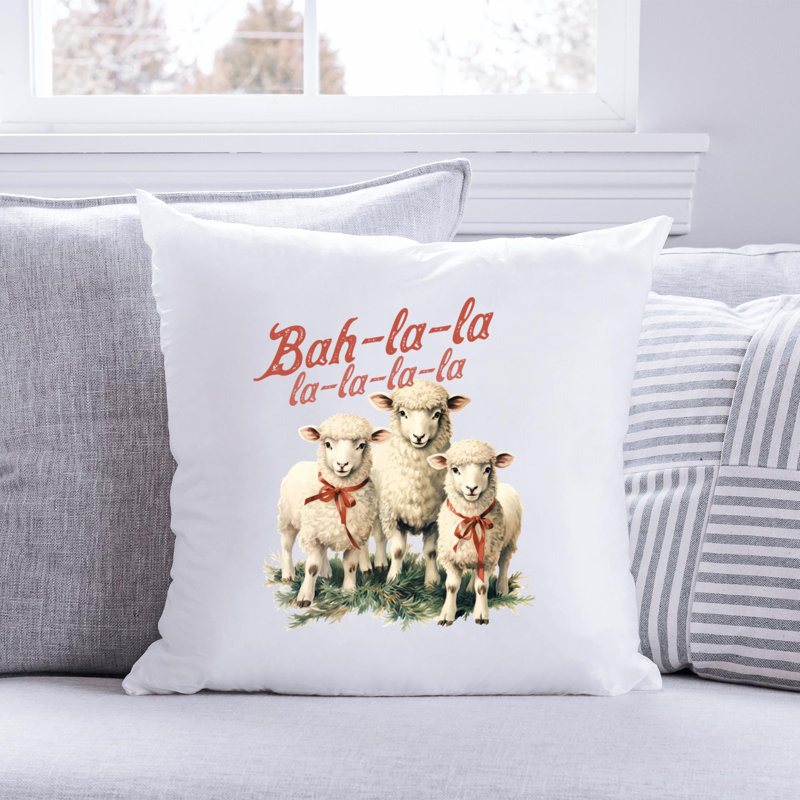 Coussin en polyester Christmas Farm_3, 16 po x 16 po