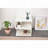 White 2-layer simple household bookshelf