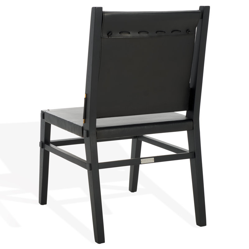 Catriella Leather Dining Chair, Black
