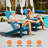 Plastic Adirondack Chair, All-Weather HIPS Outdoor Patio Chairs for Lawn, Garden, Fire Pit, Backyard-1733525960