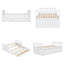 Lit de jour polyvalent avec lit gigogne escamotable et tiroirs de rangement - Solution de sommeil peu encombrante pour les chambres d'amis et les maisons compactes-1951385387