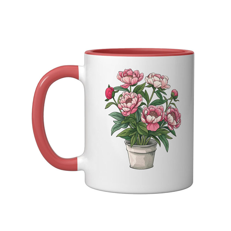 Ceramic Coffee Mug, Red