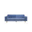 Canapé Anderson 90" capitonné bleu denim