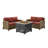 4 - Person Patio Conversation Set with Cushions-1691955822