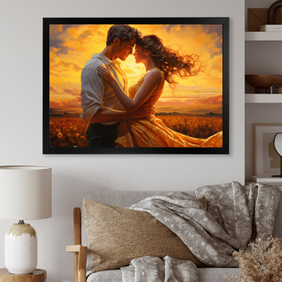 Kayzlyn, Couple romantique, paysage, Étreinte lumineuse II