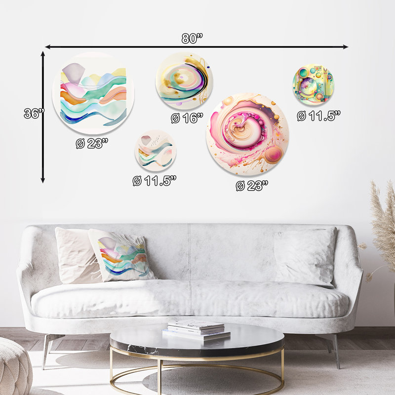 Abstract Wall Decor on Metal