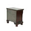 Table de chevet 2 tiroirs en cerisier antique fabriquée avec