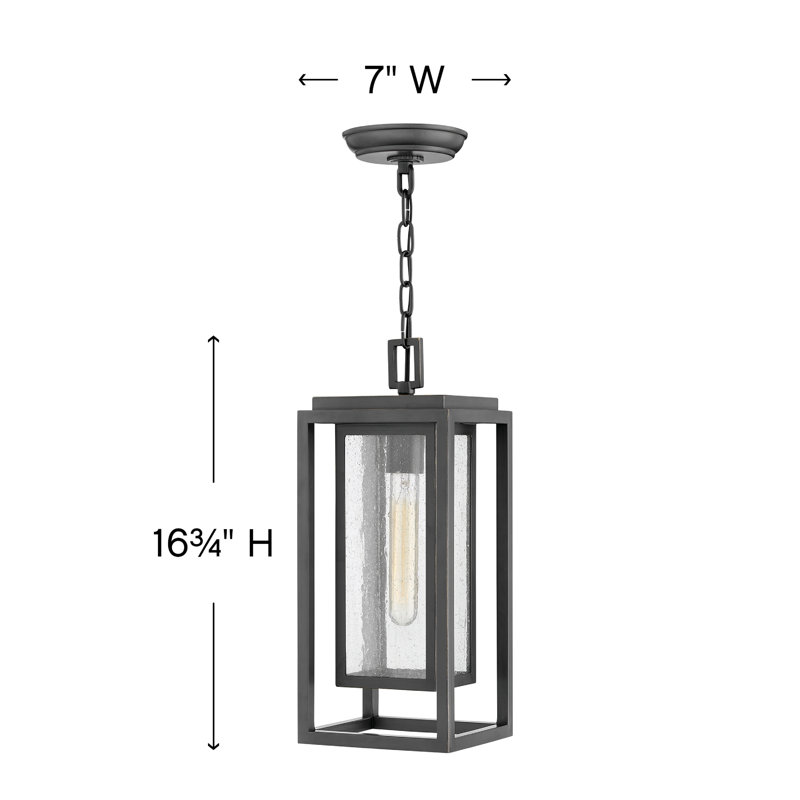 Republic Outdoor Low Voltage Hanging Lantern, Oil Rubbed Bronze