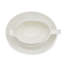 Saucière et support blanc Portmeirion Sophie Conran 9,5 po / 3,9 po