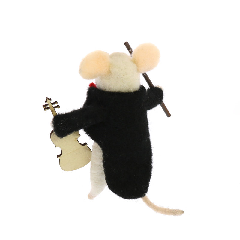 Ornement figurine suspendu violinist mouse