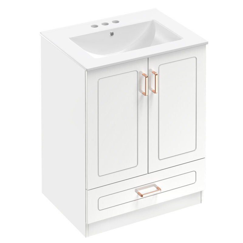24.17'' Single Bathroom Vanity with Sink Top