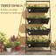 Outdoor Plant Stand Grow Container For Vegetable & Flowers,4-Tier Vertical Raised Garden Planter With 4 Boxes-1637026538