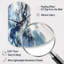 Bleu et gris Elixir éthéré II - horloge asymétrique abstraite en métal, impression d'horloge murale cylindrique moderne-105565594