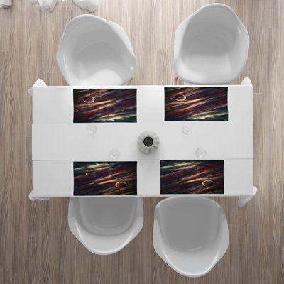 Polyester Abstract Rectangle Placemat