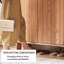 Rangement pour chaussures en bois massif Burlywood