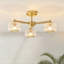 Stark 3 Light Ceiling Semi Flush Light