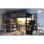 Lit mezzanine double avec support de rangement à 4 tablettes et station de charge, lit mezzanine double en métal avec rangement pour escaliers pour enfants adolescents, produits brevetés