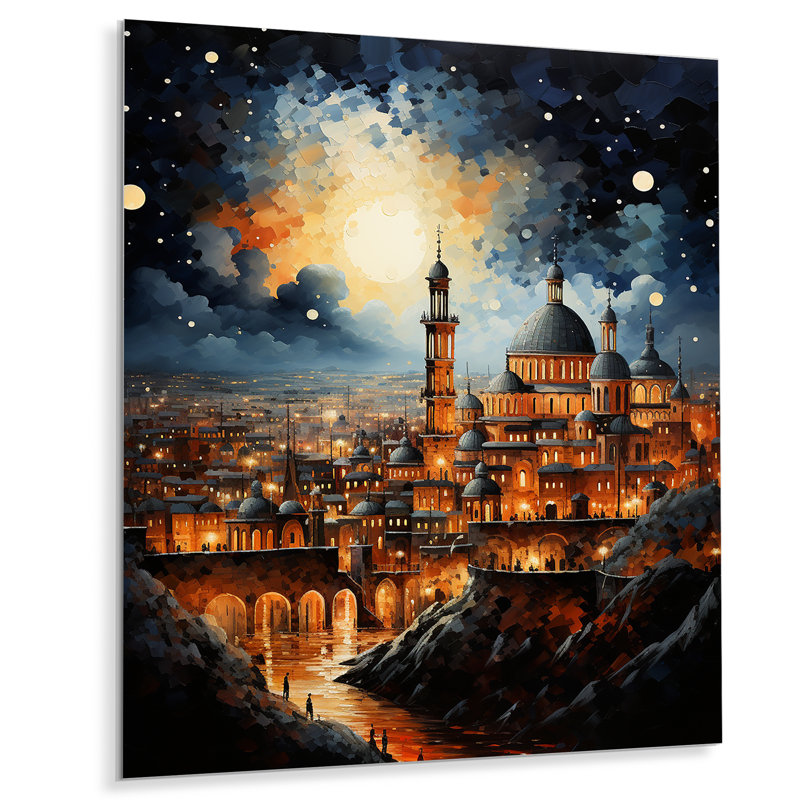 Christianisme, Skyline de Rome III - impression sans cadre sur métal, H 40 po x l 30 po x P 1 po