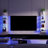 5-Tier Floating Wall Shelf with Bulit-in RGB Lights-653135037