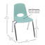 Chaise de classe empilable-128800691