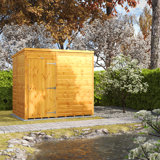 Powersheds 7 x 5ft Timber Tongue & Groove Windowless Pent Garden Shed
