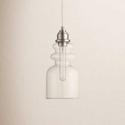 Cicely Single Light Glass Dimmable Pendant