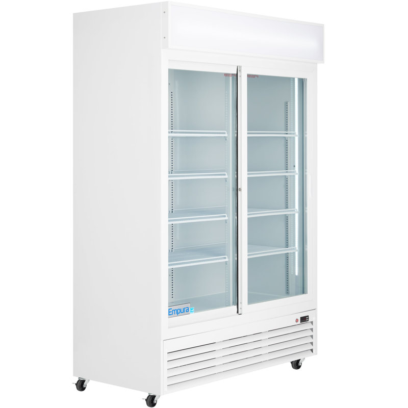 Réfrigérateur à porte coulissante 52,3 po avec 2 portes, 42 pi cu, 115 V, Blanc