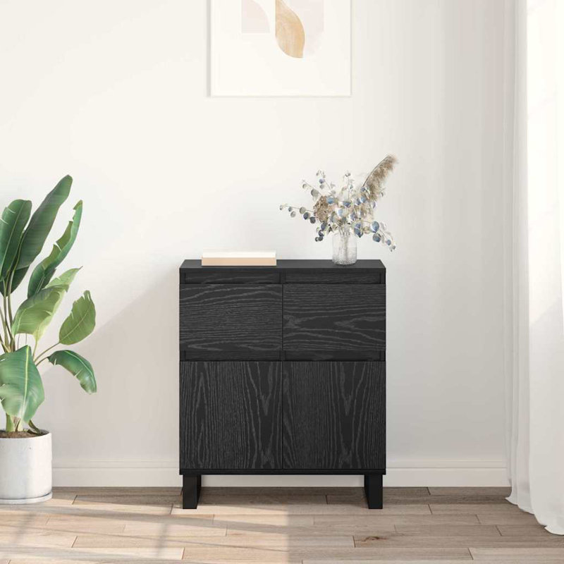 60cm Sideboard, Black Oak