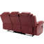 Fauteuil inclinable manuel de cinéma maison avec console centrale et bande lumineuse à DEL-90554248