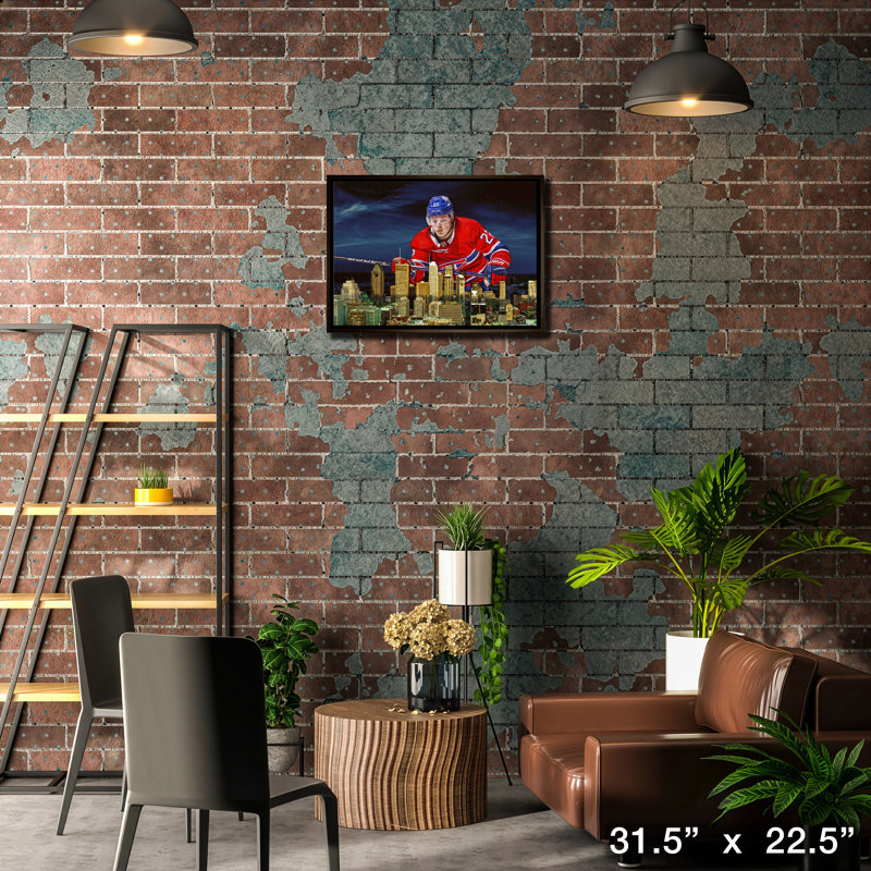 Cole Caufield 20 x 29, toile encadrée Canadiens Skyline-H