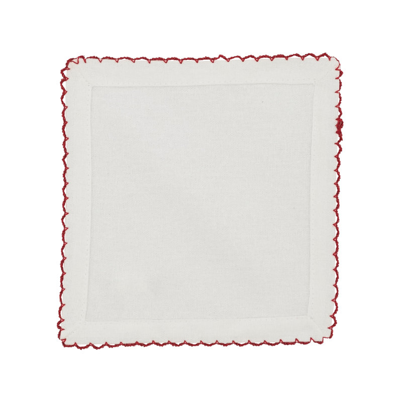 Serviette de table en coton 20 po Vessie, Rouge, 22 po x 22 po