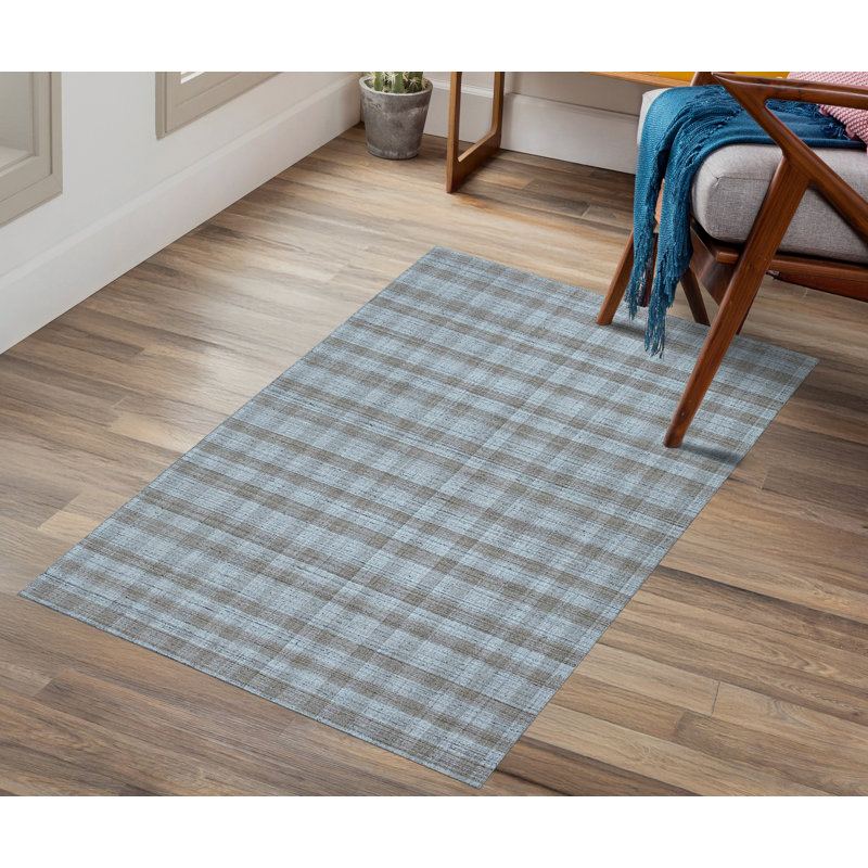 Tapis beige tissé à la main Zacai, Rectangulaire 8 pi x 10 pi