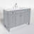 Alexxis 48 in. Single Sink Freestanding Bath Vanity in Empire Gray with Carrara Marble Top-694468400