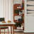 Nut-Brown Solid Wood Corner cabinet
