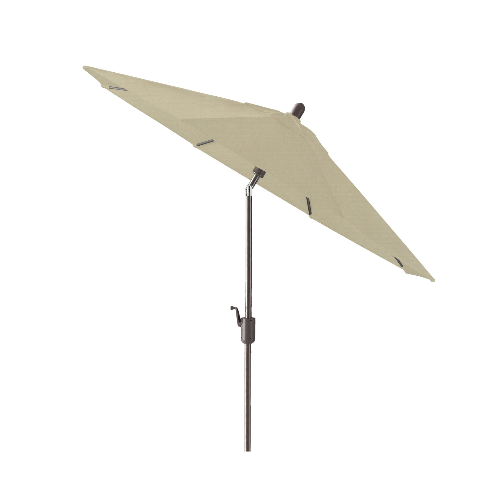 Natalie 104'' Outdoor Polyester Umbrella, Antique Bronze, Beige