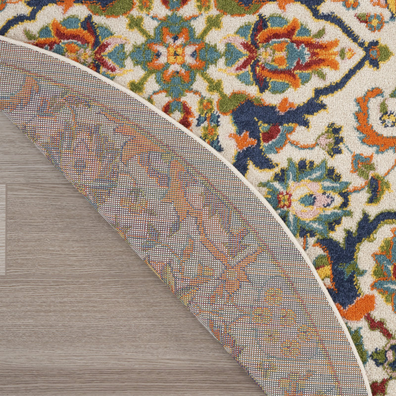 Whitingham Oriental Indoor Rug, Round 5'3"