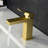 Bathroom Faucet In Gold - Geometric Shape And Stable Performance Contemporary For Sink Easy Cleaning