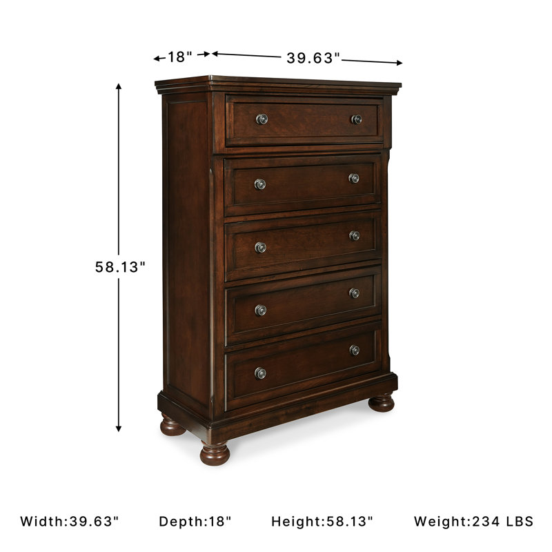 Emylie 39.63'' W 5 - Drawer Dresser
