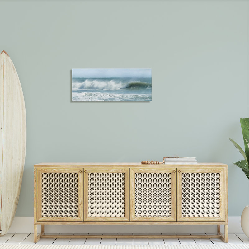 «Rolling Sea Waves Ocean» par Lori Deiter - photographie sur toile tendue, H 13 po x l 30 po x P 1,5 po