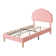 Twin Size Bed Frames With Cimahi Adjustable Teddy Fleece Headboard, Upholstered Platform Bed W/Slats Support