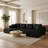 Boneless 149" Oversize Modular Reversible Sectional Sofa, No Assembly Corner L-Shape Couch-890055999