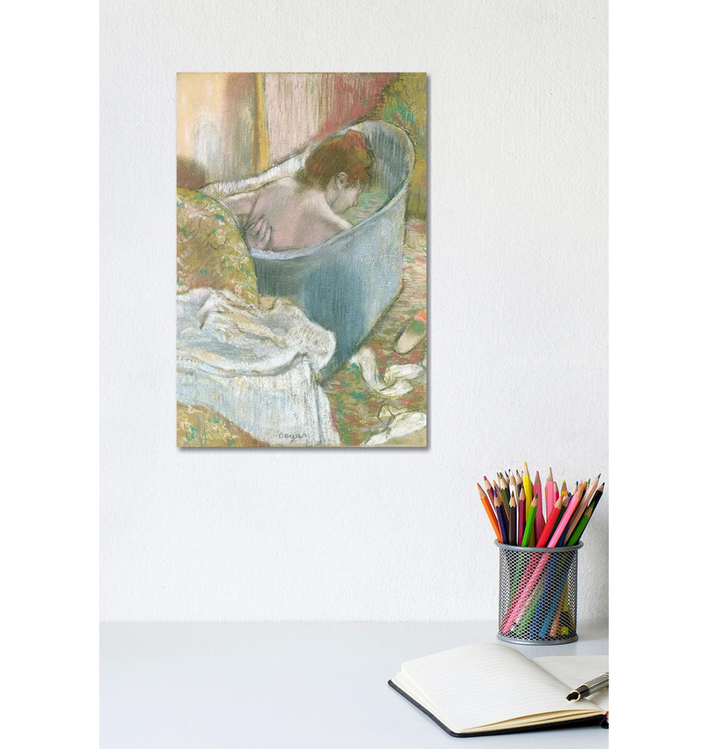 The Bath by Edgar Degas - Wrapped Canvas Painting