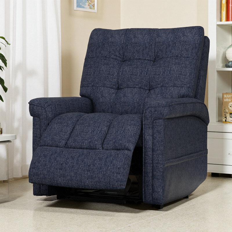 Luxe Velour Power Lift Recliner Chair w/ USB Charging & Remote | Quiet Motor Lift Assist | Dual Side Pockets
