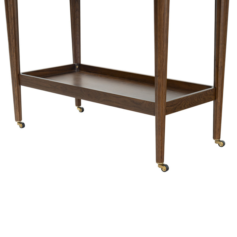 Chariot de bar en bois Aldora Feliciabriana, Noyer