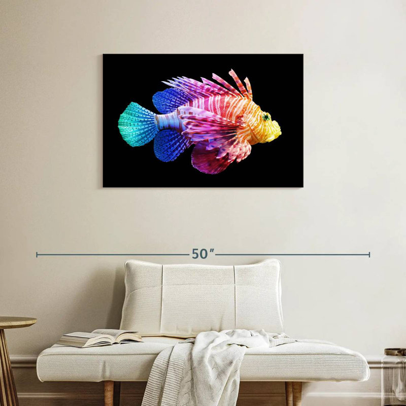 Brampt Rainbow Lionfish, 24" H x 36" W